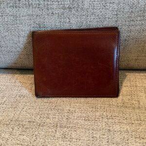 Nisolo Brown Bifold Wallet soft leather used